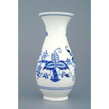 Váza Cibulák váza 1210/2, 20 cm originální cibulákový porcelán Dubí, cibulový vzor,
