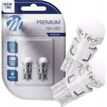 Autožárovka W5W ŽÁROVKY T10 LED PREMIUM RETROFIT 194 VÝKONNÁ 12V BÍLÁ WHITE