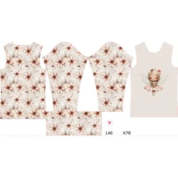 Panel na dětský termo rolák 146 květinová víla