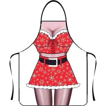 Kuchyňská zástěra Kuchyňská zástěra se svátečním motivem z polyesteru