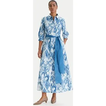 Dámské šaty Luisa Spagnoli Košilové šaty Palato 542965 Modrá Regular Fit M