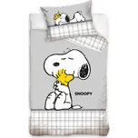 Carbotex Povlečení do postýlky 100x135 + 40x60 cm - Snoopy Nejlepší kamarádi