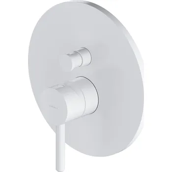 Vodovodní baterie Nástěnná vanová a sprchová baterie s jednou pákou Omnires bílá