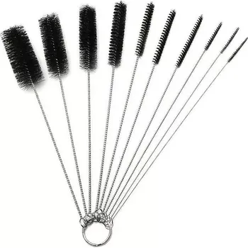 Sada čisticích kartáčků na kávovary a brčka, 10 ks