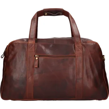 Pánská aktovka Lagen Kožená cestovní taška BLC-221-1414 hnědá melír