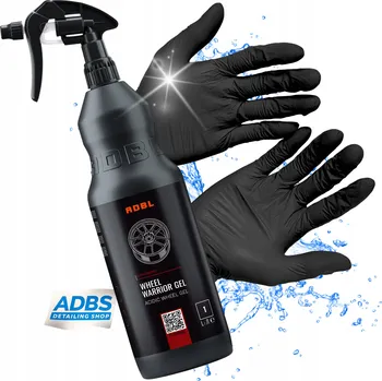 ADBL Wheel Warrior Gel 1000ml Kyselina na čištění disků kol Silný Gel Nitrilové rukavice