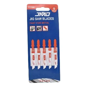 Pilový plátek Pilový List na kov do přímočaré pily HSS 21TPI JMD 5ks T118A