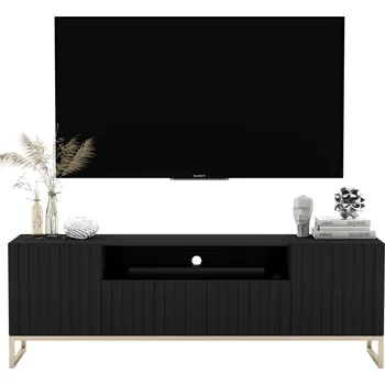 Televizní stolek TV stolek Glamour Komoda TV Glamour Černá 150