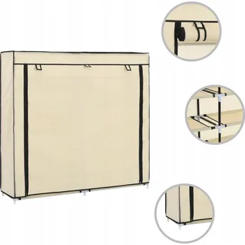 Botník Botník VidaXL 115 x 110 x 28 cm krémová