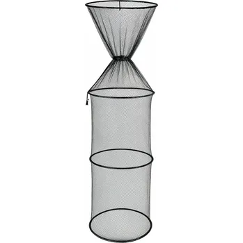 Skládací rybářská síť na ryby 110 × 40 cm, 4 obruče