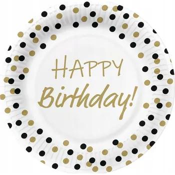 Talíř Narozeninové talíře Paw 23 cm 8 ks