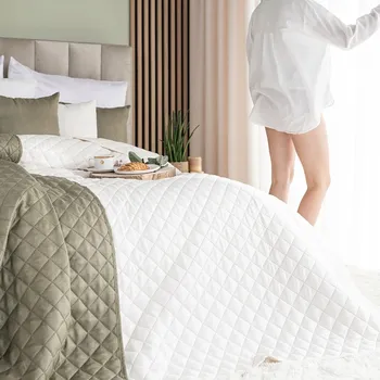 Prostěradlo Přehoz Markizeta polyester 170 cm x 210 cm bílý