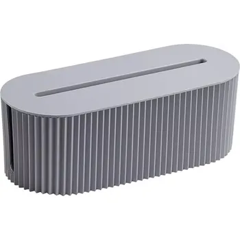 Organizace kabelů Organizér na kabely šedý