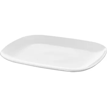Talíř Jídelní talíř mělký bílý porcelán 31x26 cm IKEA VARDERA
