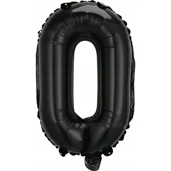 Balónek Fóliový balónek písmeno O černý 40 cm Nápis Černé písmenko Svatební Hostina Narozeniny