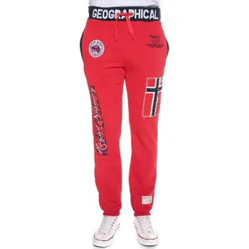 Pánské kalhoty Pánské tepláky WY8619H/GN Červená vzor - Geographical Norway červená vzor L