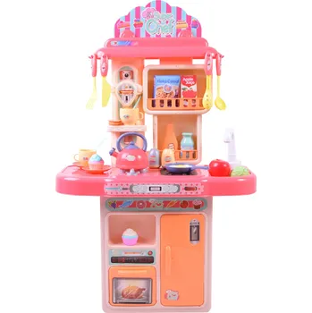 Dětská kuchyňka Aga4Kids Plastová kuchyňka MR6136 Růžová