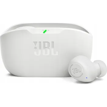Sluchátka Słuchawki bezprzewodowe do uší JBL Wave Buds bílá