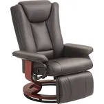 Polohovatelné otočné TV křeslo | hnědé