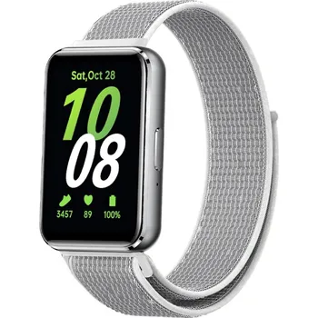 VSECHNONAMOBIL 72863 NYLON Řemínek pro Samsung Galaxy Fit3 bílý-šedý