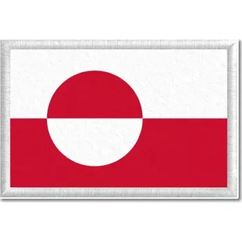 Vlajka Pelisport Grónská vlajka tištěná nášivka 6 x 4 cm