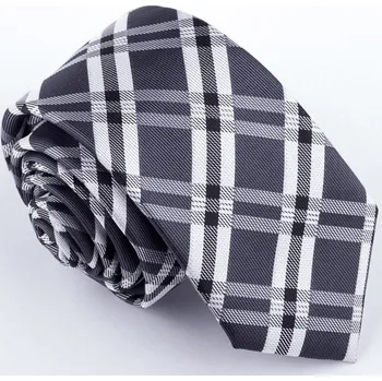 Slim kravata šedá Greg 99042, Velikost Uni