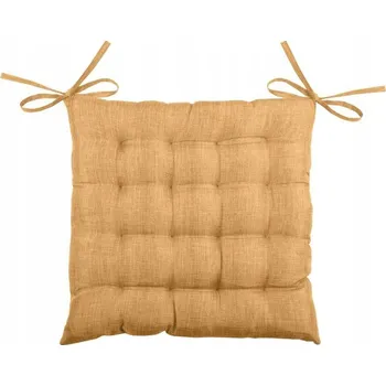 Polštář Polštář na židli BEA 40x40 cm Camel Béžová prošívaná sedací vázání