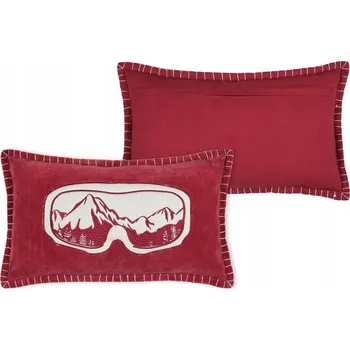 Polštář Vánoční polštář Polštář CHAMONIX 30x50cm brýle hory BOHO