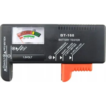 IP kamera ANALOGOVÝ TESTER MĚŘIČ BATERIÍ AKUMULÁTORŮ VOLTMETR LCD AA AAA C D 9V