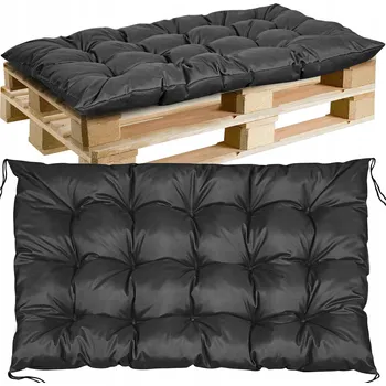 Polštář Polštář 120 x 80 x 13 cm černý