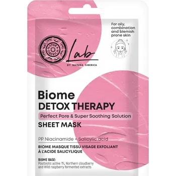 Pleťová maska NS Lab Biome Detox Therapy Vyhlazující Maska Stahující Póry 25 g