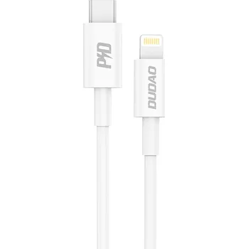 Datový kabel Kabel Dudao USB typ C - Apple Lightning 1 m bílý