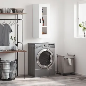 Příborník do zásuvky Nástěnná skříňka bílá 34,5 x 34 x 90 cm - 8720845440763