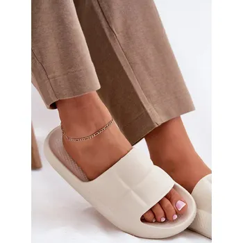 Dámské polobotky Dámské pěnové pantofle LEE MAYA SLIDER WOMEN LOW – béžové Velikost: 38