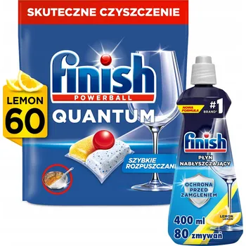 Tableta do myčky Kapsle do myčky Finish Quantum All-in-1 lemon 60 ks