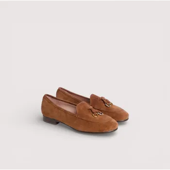 Kabelka COCCINELLE LOOP SUEDE MOKASÍNY COGNAC 41 SS26