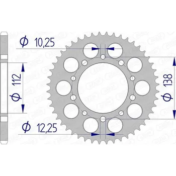 Nářadí na motocykly Hliníkové ultralehké zadní kolo AFAM 11509 - 520 11509-40