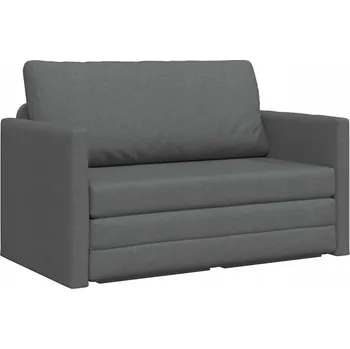 Pohovka Tmavě šedá rozkládací pohovka sametová 124 x 71 x 78 cm