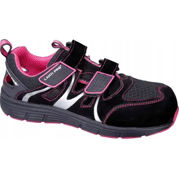 Pracovní oblečení DÁMSKÉ SANDÁLY SEMIŠ/ÚPLET ČERNO-RŮŽOVÉ, S1 SRC, "38", CE, LAHTI