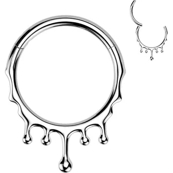 Módní doplněk Šperky4U Piercing segment kruh TITAN - TIT1617-1210