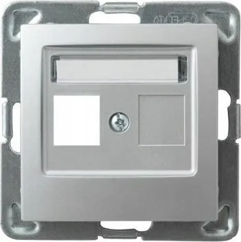 Elektrická zásuvka Elektrická Zásuvka do desky stolu Ospel stříbrná