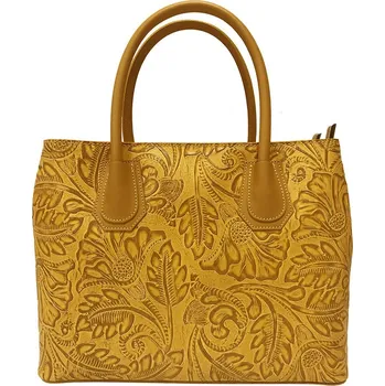 Kabelka TopMode Kožená kabelka s reliéfem květin 564811