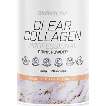 Kloubní výživa BioTech Clear Collagen Professional peach ice tea 350 g Příchuť: broskvový ledový čaj