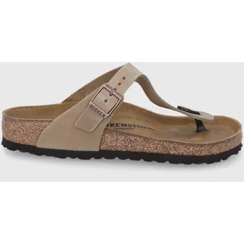 Dámské žabky Nubukové žabky Birkenstock Gizeh 943811 hnědá 98X, EUR 36