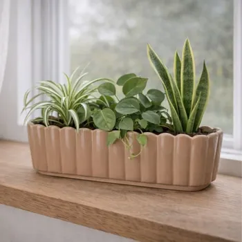 Svícen Wikholm Form Designový květináč Edna béžový