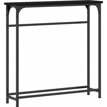 Konferenční stolek Industriální konzolový stolek černý dub 75 x 19,5 x 75 cm