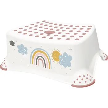 Stupátko ke kočárku KEEEPER stupínek k WC/umyvadlu "Rainbow" Bílá