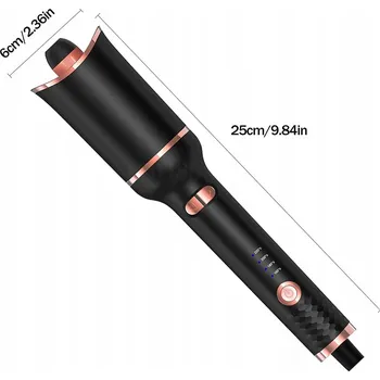 Kulma AUTOMATICKÁ KERAMICKÁ KULMA NA VLASY S REGULACÍ TEPLOTY, OTOČNÁ, 35W