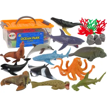 Figurka Mamido Sada figurek mořských živočichů v boxu 24 kusů