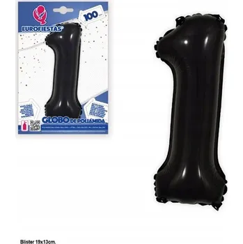 Balónek Ouda Party - 100cm černý balónkový číslice "1"